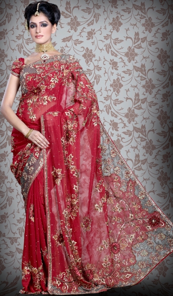 indian bridal sarees ~ Eastern Dress Designs