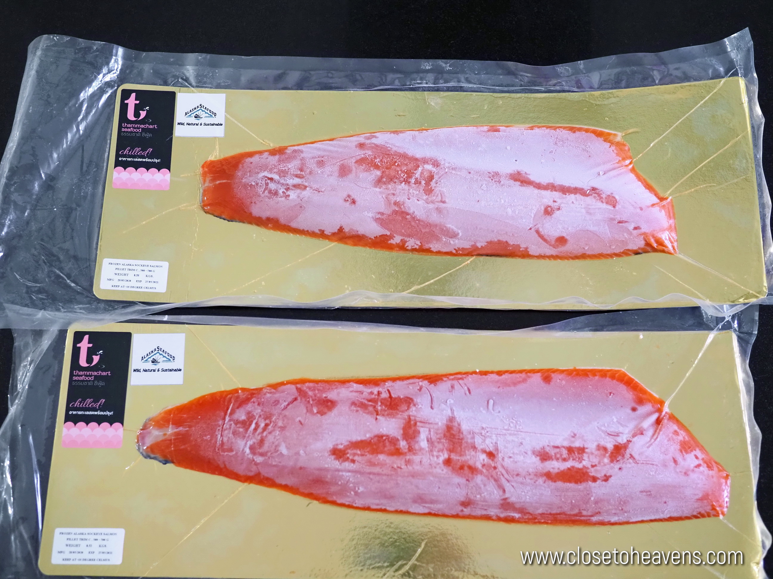 เซ็ทเมนู Alaskan Sockeye Salmon จาก Thammachart Seafood