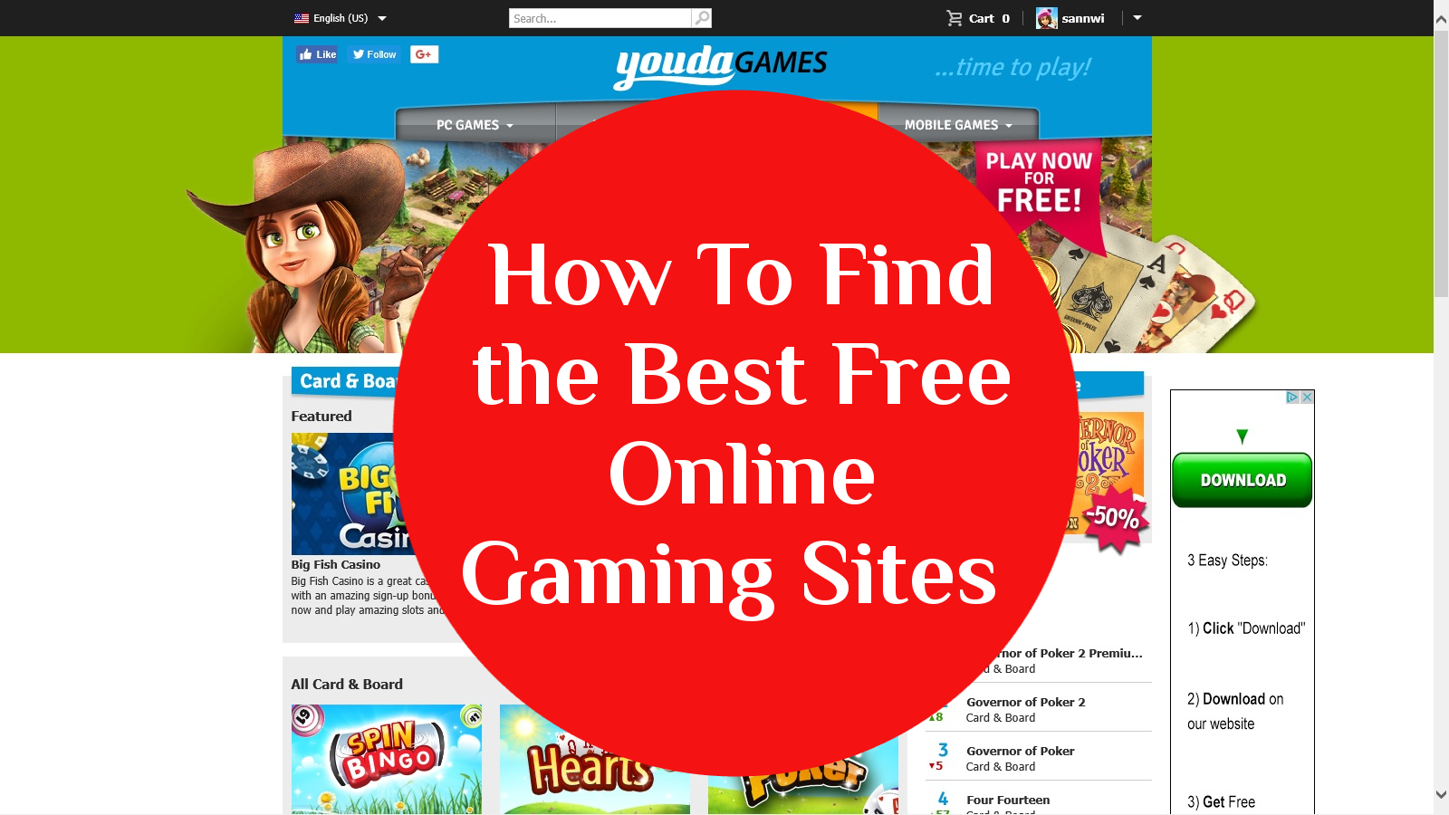 Tips To Play the Best Free Games from Gaming Websites