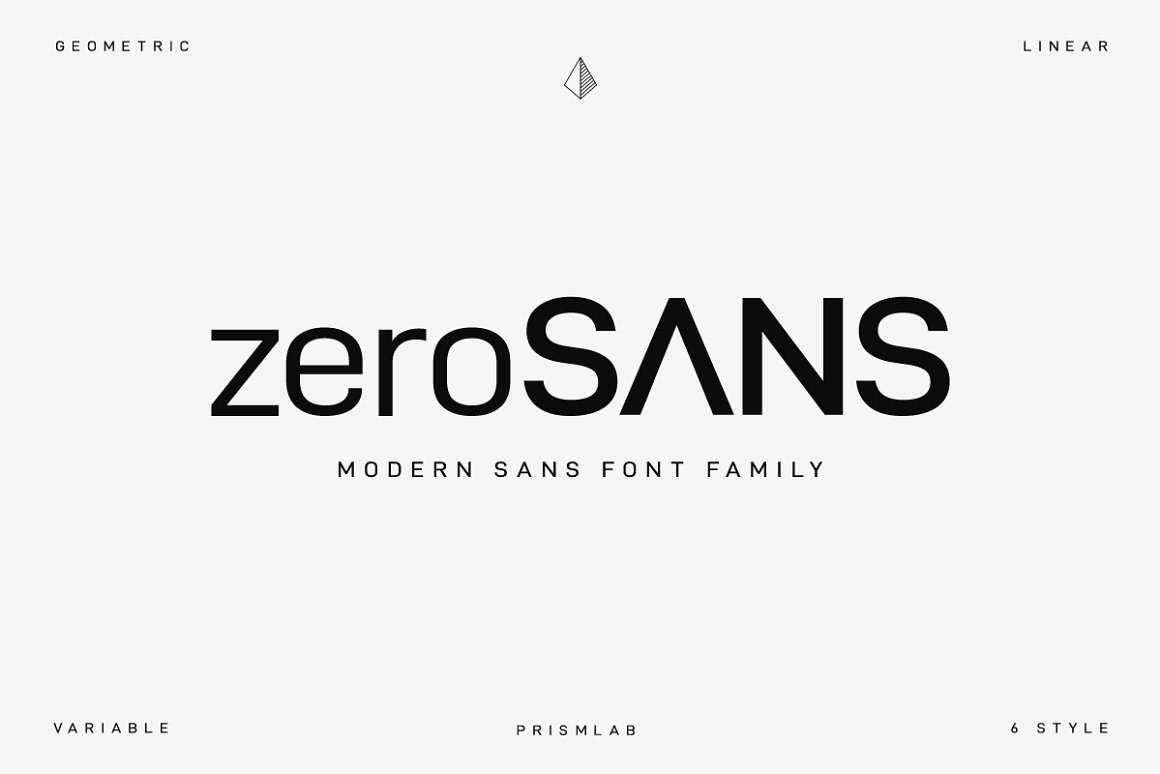 Zero Geometric Font - Free Sans Serif Typeface