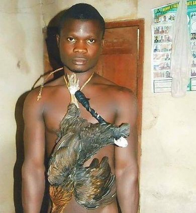 man stripped naked chicken benue