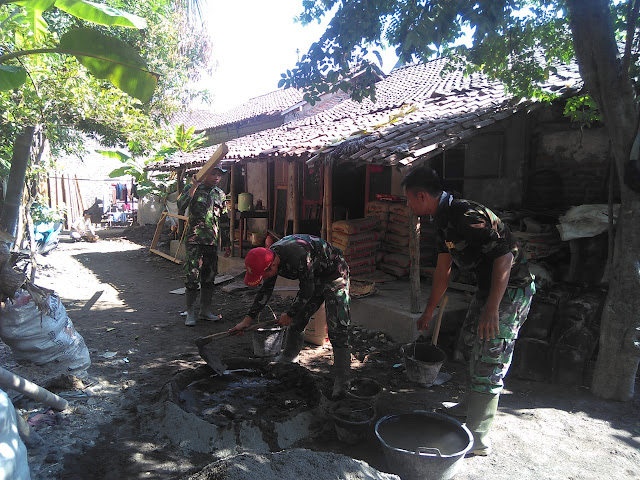 Betapa gembira hati Romlah, kini rumahnya direhap oleh Satgas TMMD Kodim Klaten