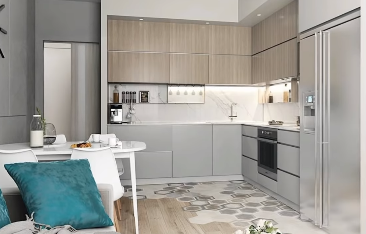 Modular kitchen #kitchen >> #interior >> #design >> #colour >> #