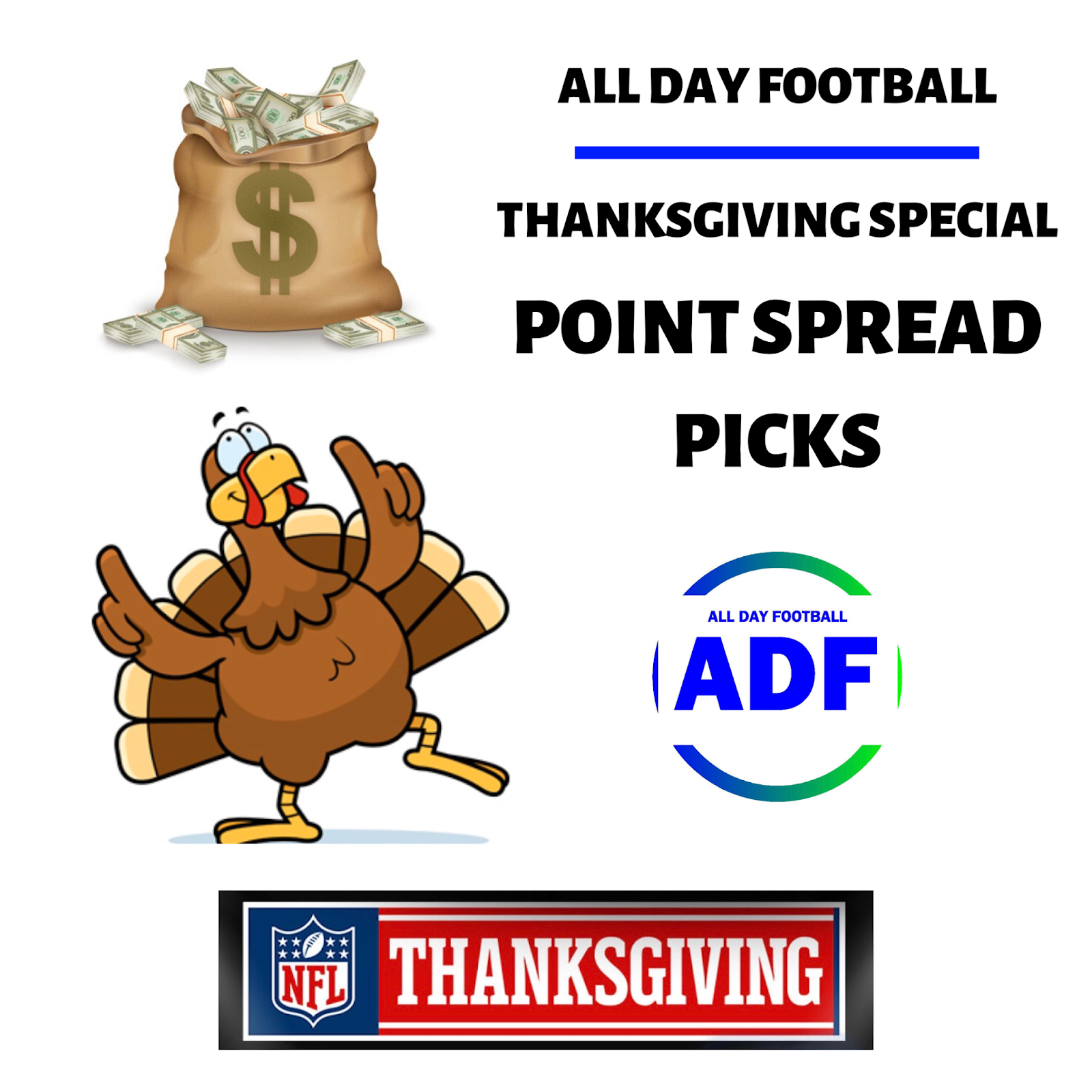 Thanksgiving Special NFL Week 13 Point Spread Picks
