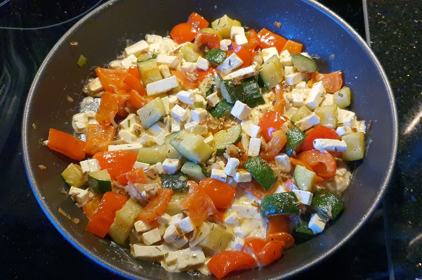 Zucchini-Paprika-Pfanne