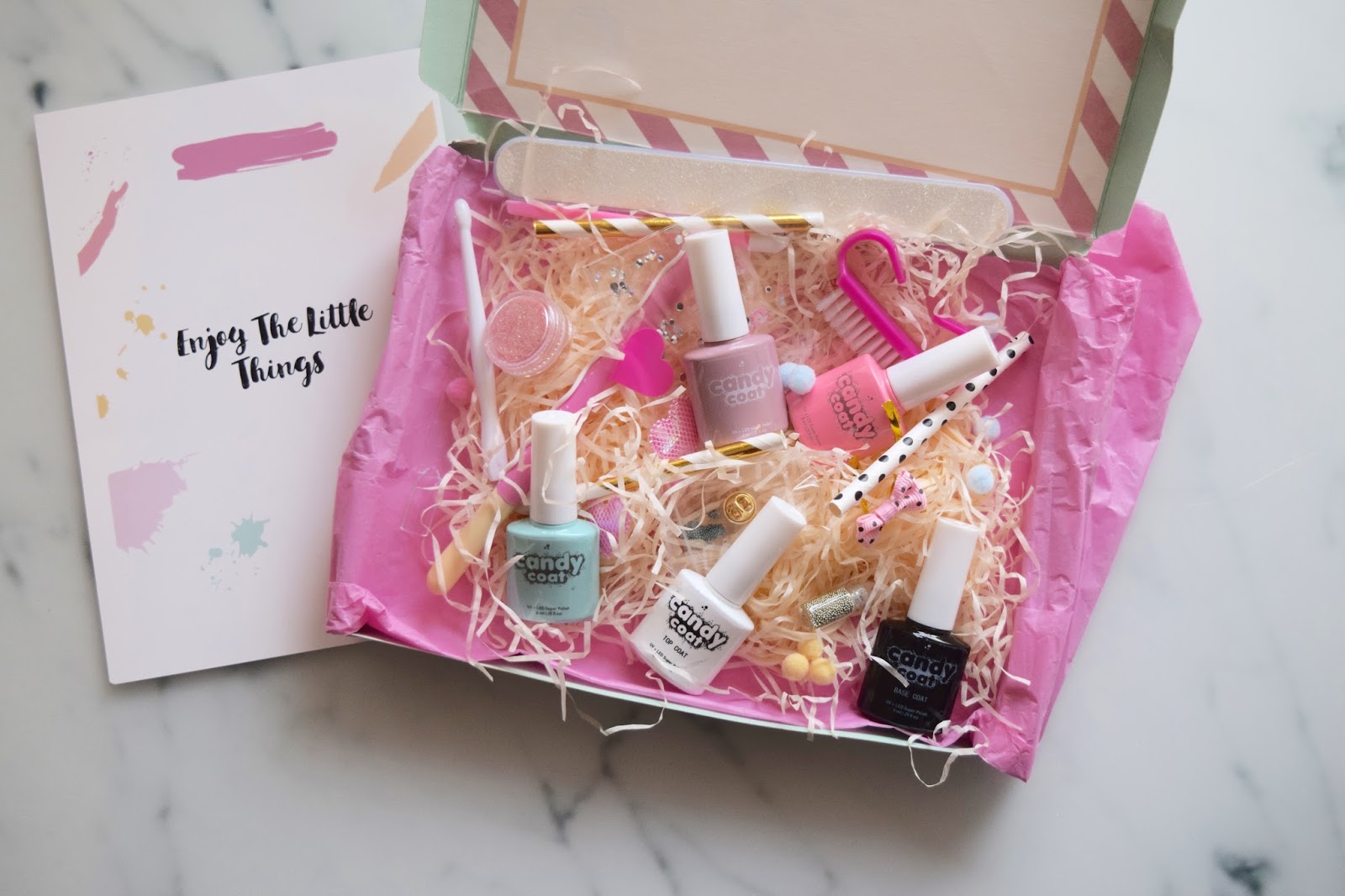 Monthly Gel Polish Nail Box Review Candy Coat