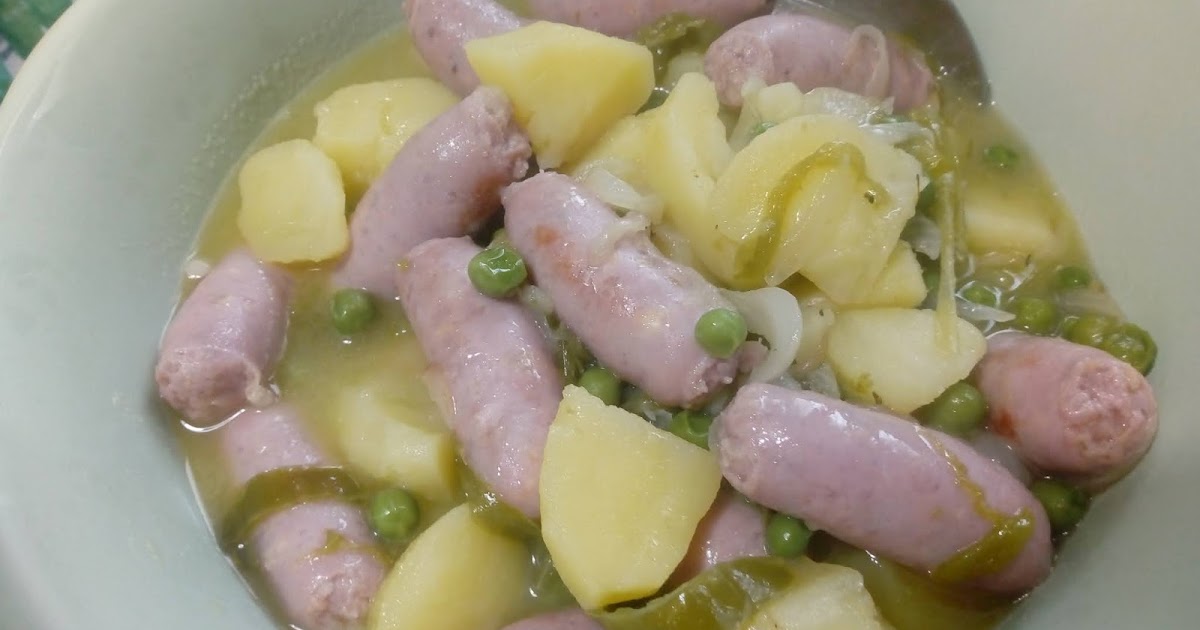 Las recetas de Ana Guiso de salchichas con patatas Las recetas de Ana Guiso de salchichas con patatas