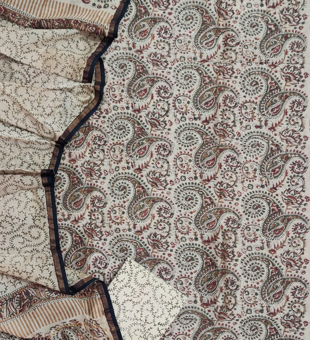 Handblock printed sarees