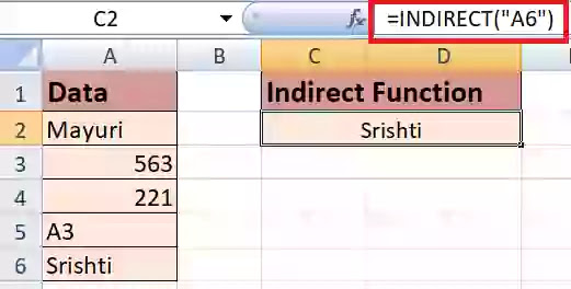 How to use Indirect function in excel How to use Indirect function in excel