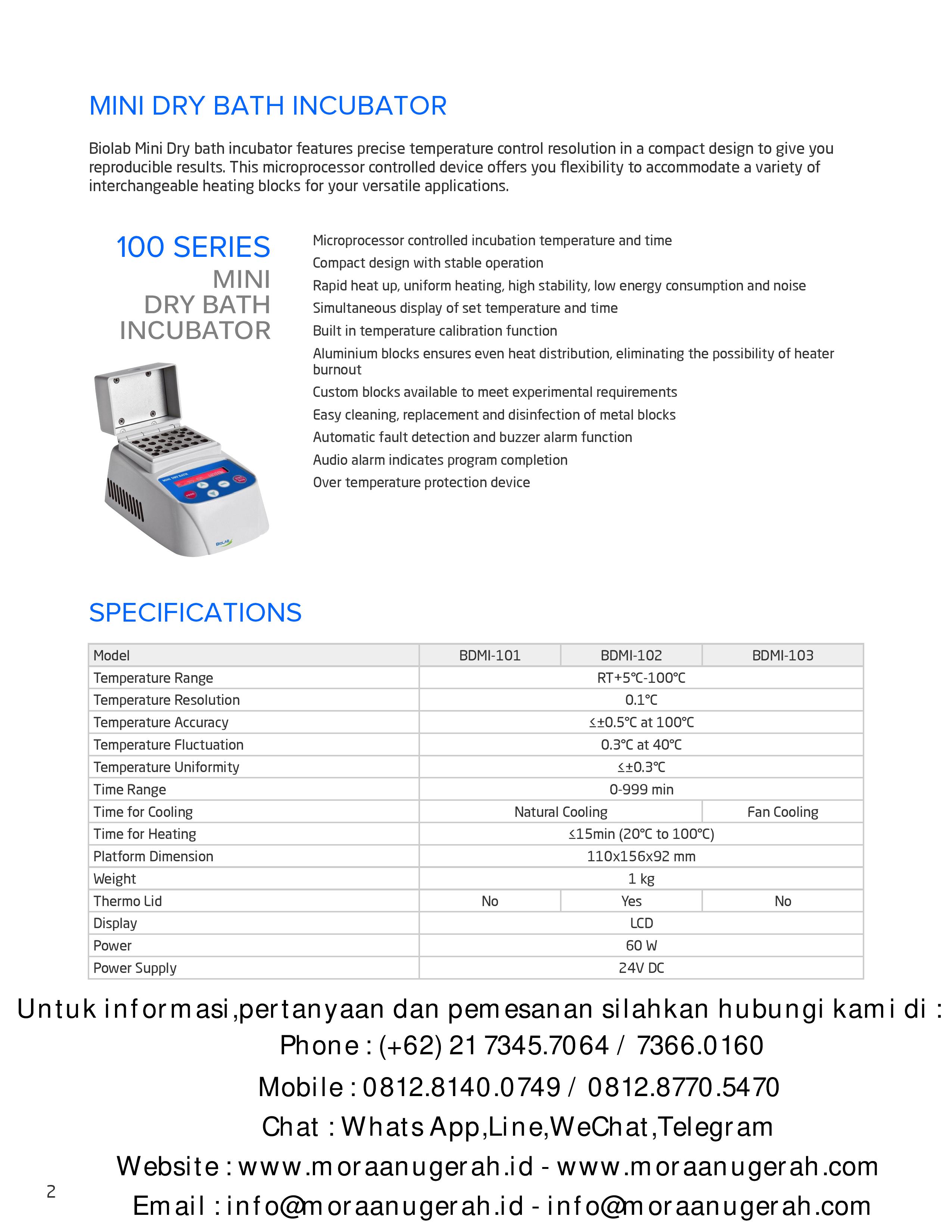 Mini Dry Bath Incubator 