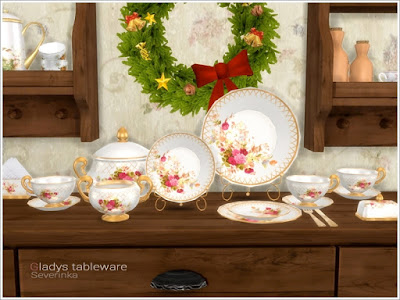 Посуда и декоративная еда — декор для столовой в Sims 4 со ссылкой для скачивания
