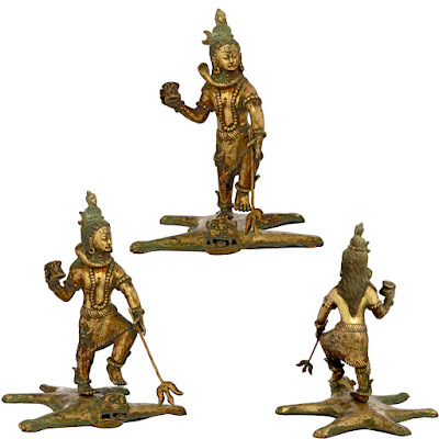 Copper Made Shiva Tandava Sculpture