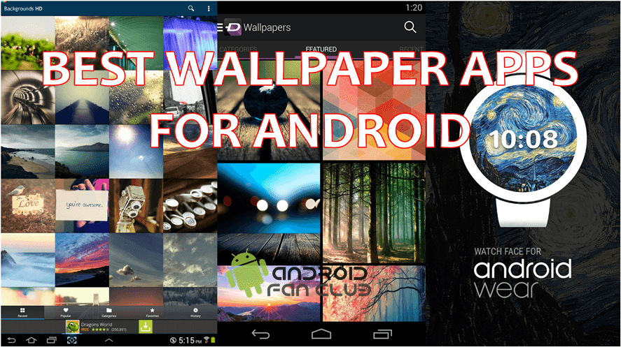 Top 5 Best Wallpaper Apps For Android Smart Phones & Tablets Free APK Download