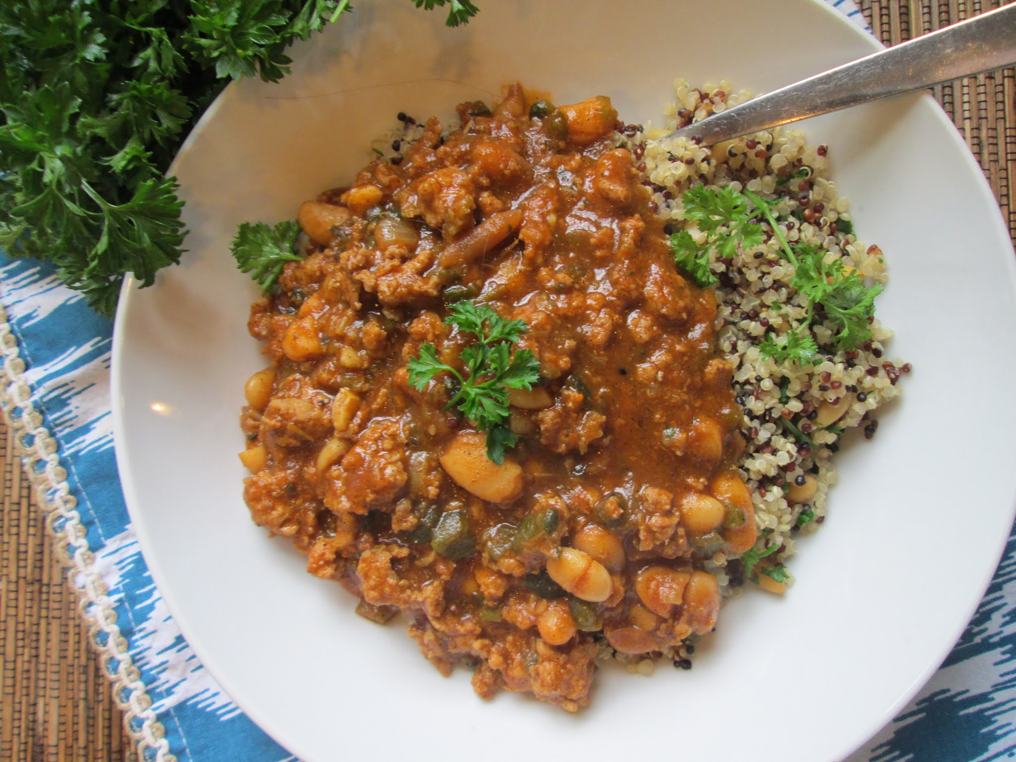 Stirring the Pot Giada's California Turkey Chili w/ Quinoa and Pine