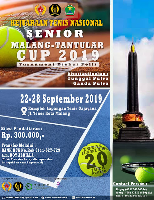 Malang Tantular Cup: Hasil Pertandingan Rabu, 25 September 2019