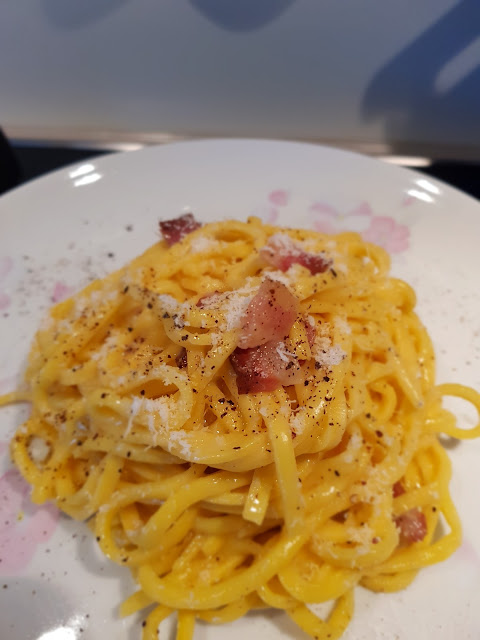 Spaghetti alla Chitarra with Carbonara sauce