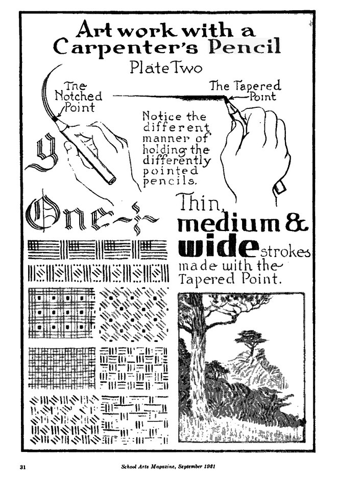 Long Island Wood Carvers Association A Carpenters Pencil