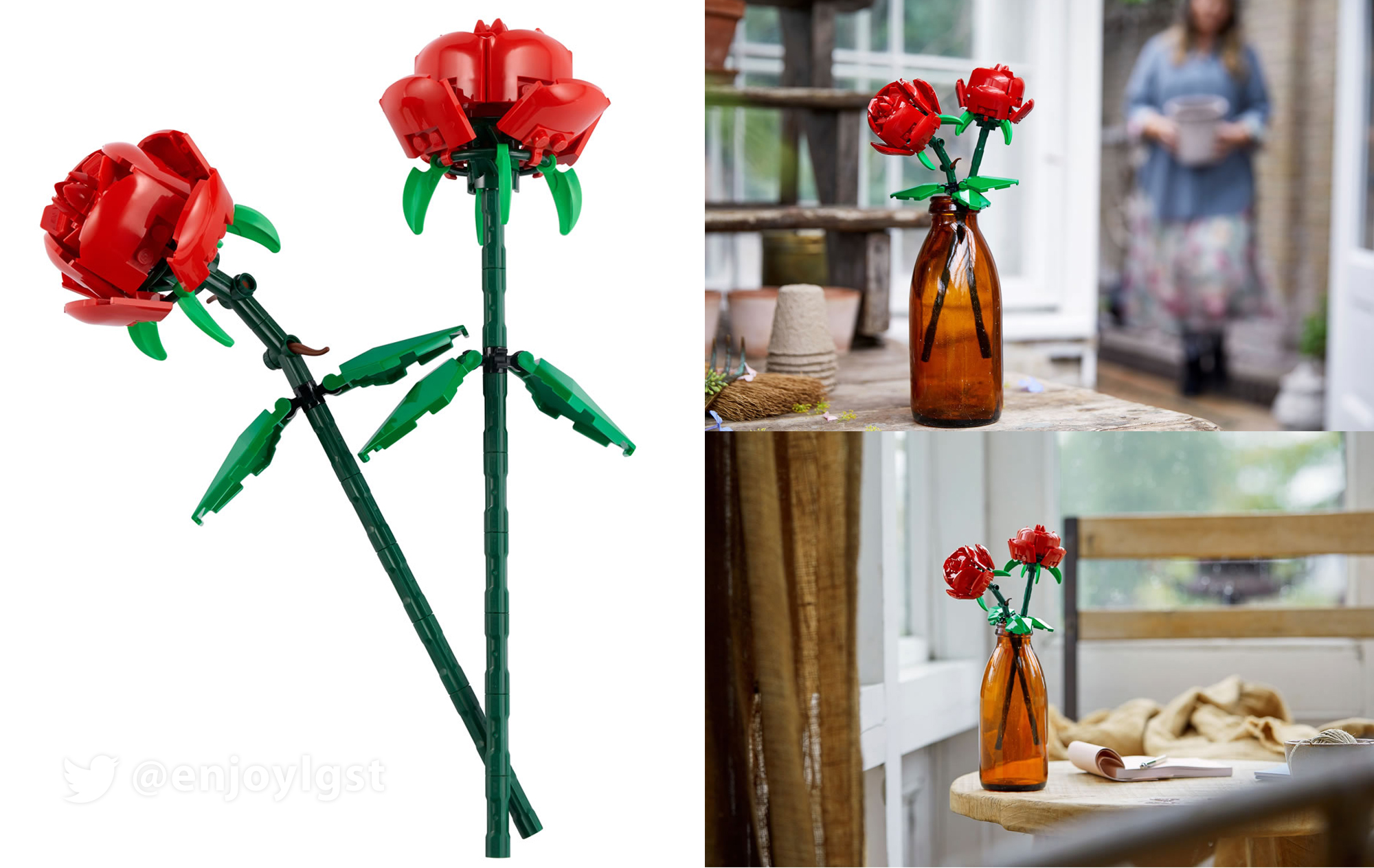 2021年レゴ(R)お花ミニセット新製品情報：チューリップとバラの植物シリーズ