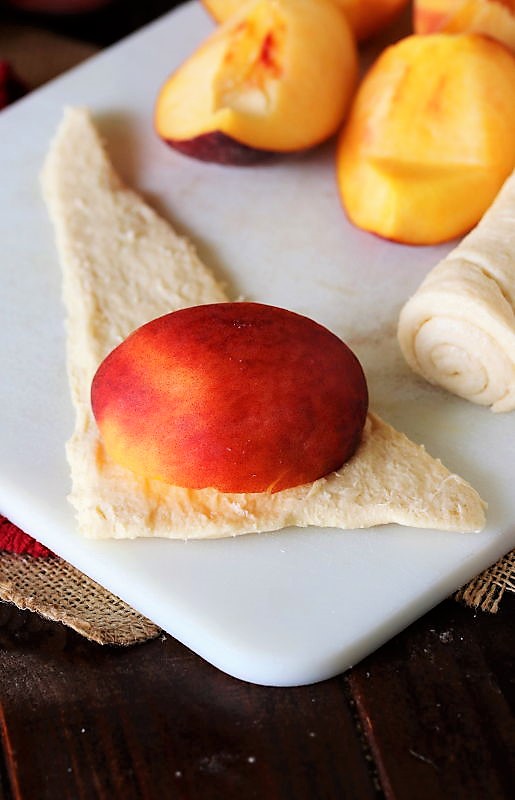 Crescent Roll Peach Dumplings The Kitchen is My Playground
