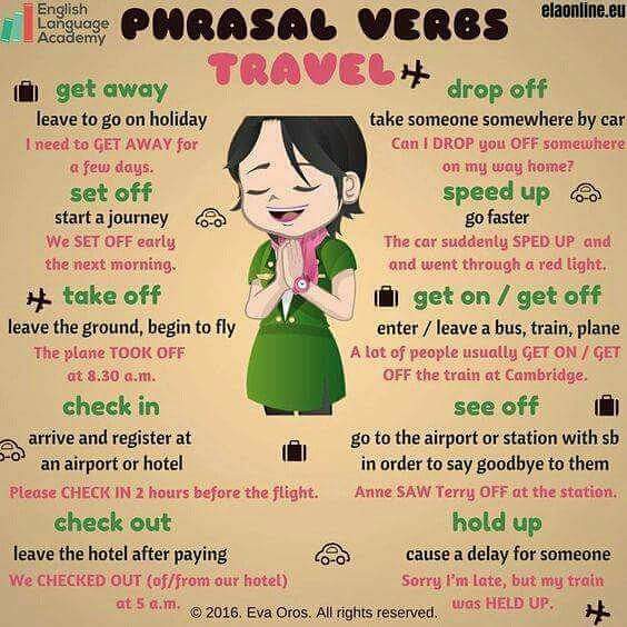 Learn Phrasal Verbs for Travel