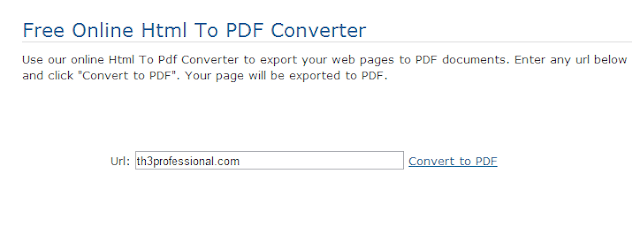 تحويل موقع او مدونة الى ملف بصيغة PDF تحويل موقع او مدونة الى ملف بصيغة PDF