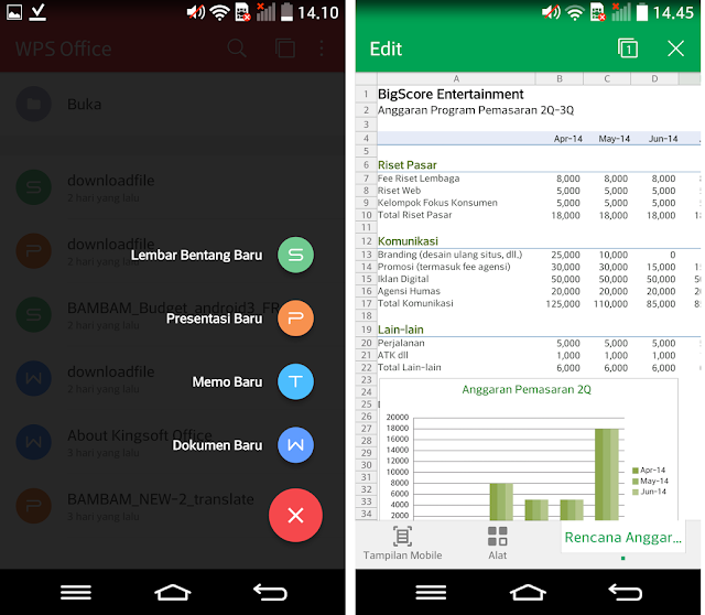 Aplikasi Pembuka dan Edit Dokument di Android