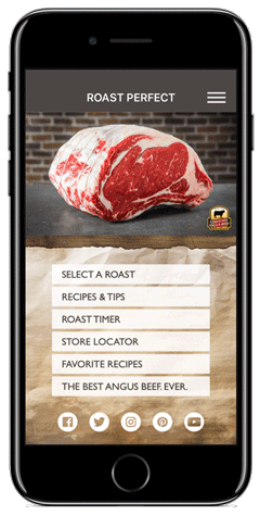 Roast Perfect App from Certified Angus Beef® Brand.