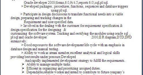 Resume For Job Format
