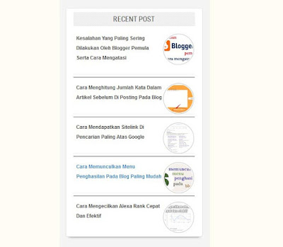 cara membuat recent post blog keren dan simple  cara membuat recent post blog keren dan simple