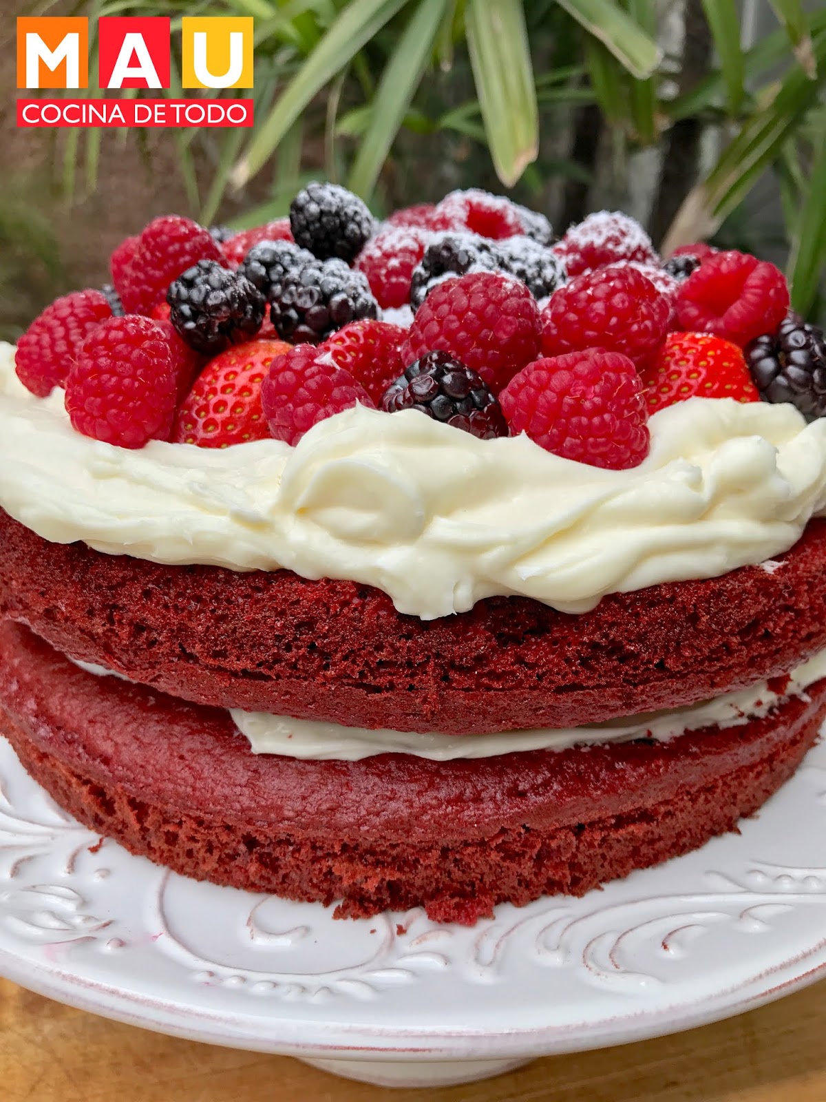 Pastel Red Velvet de Cajita Mejorado - Mau Cocina de todo