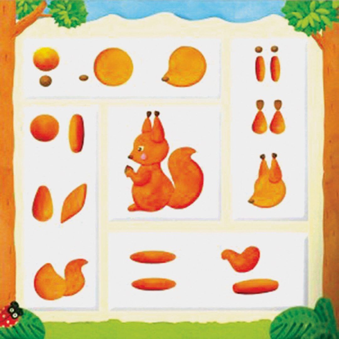 Лепка белочка грызет орешки старшая группа поэтапно презентация