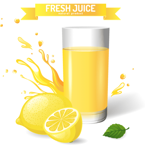 Limonada o zumo de limón - Vector