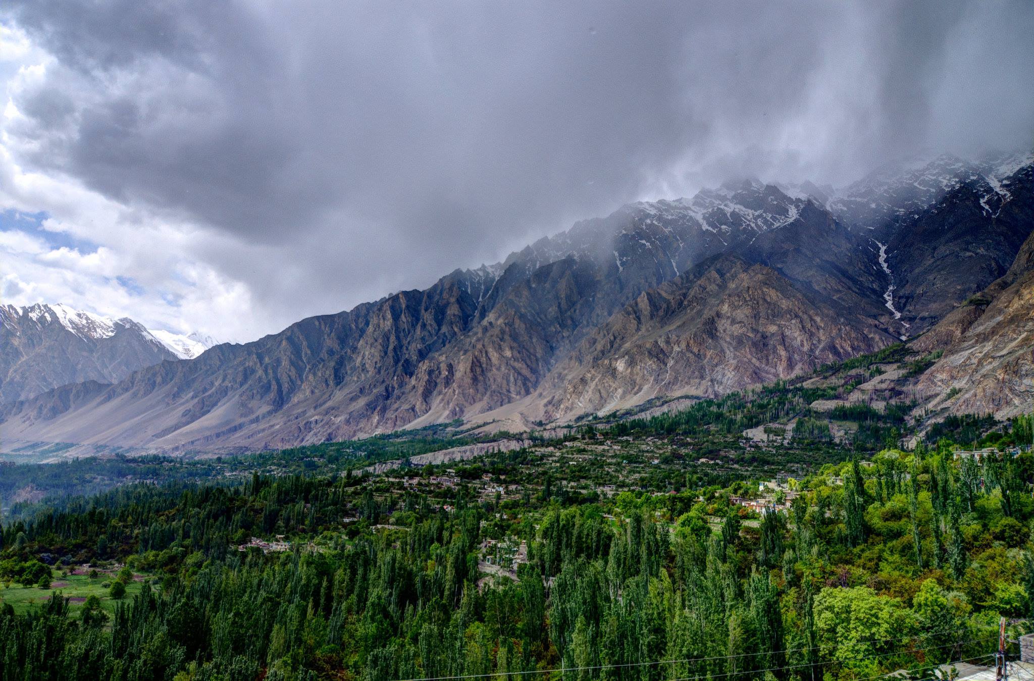 Mountain peak in Karimabad, Hunza valley. Hunza valley top destination valley in Pakistan. landscape of hunza valley