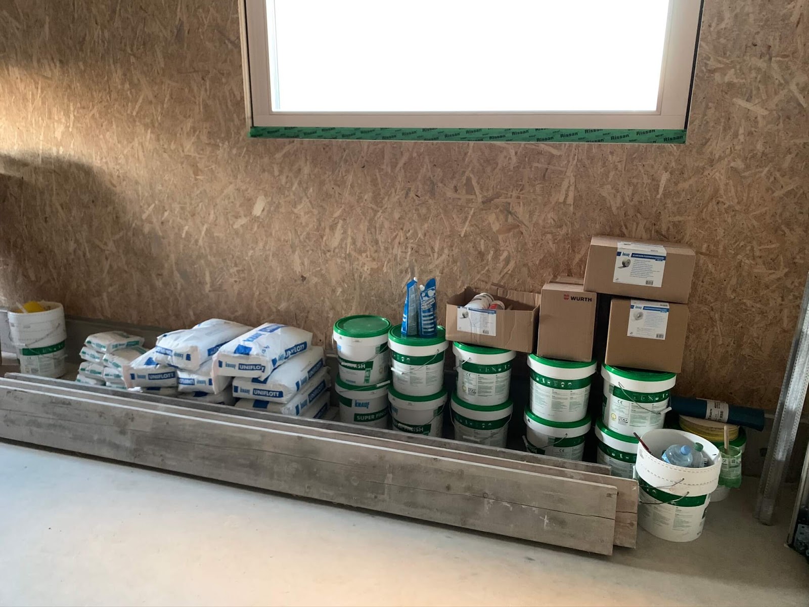 Spachtelarbeiten im Haus abgeschlossen ~ unserholzhausblog