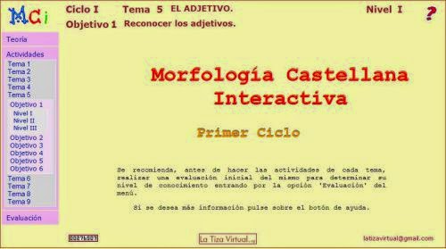Morfología Castellana Interactiva