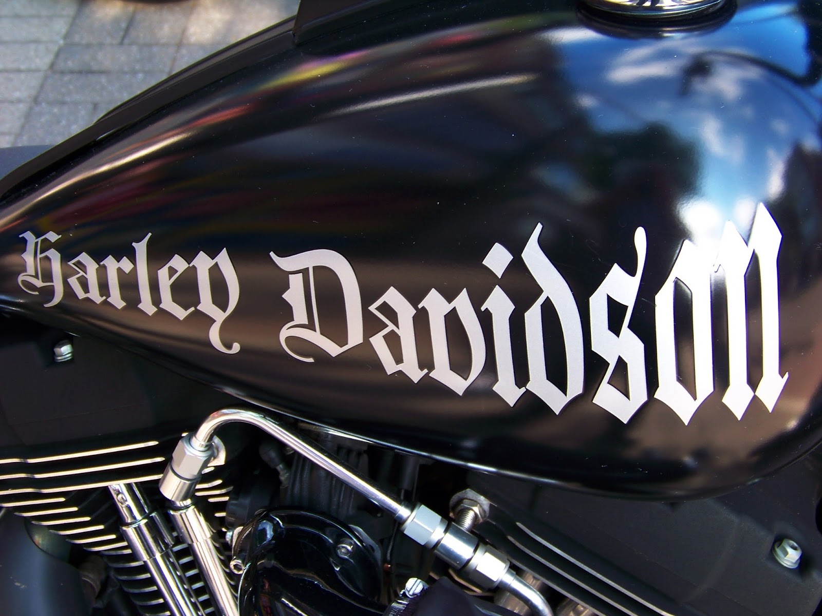 MOTORCYCLE 74 Harley Davidson tank logo's