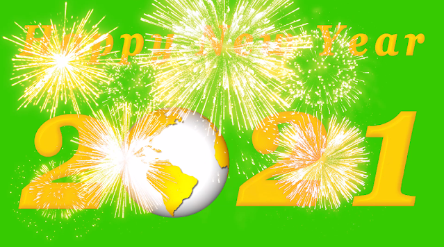 Amazing green screen happy new year animation, Happy new year 2021 animation