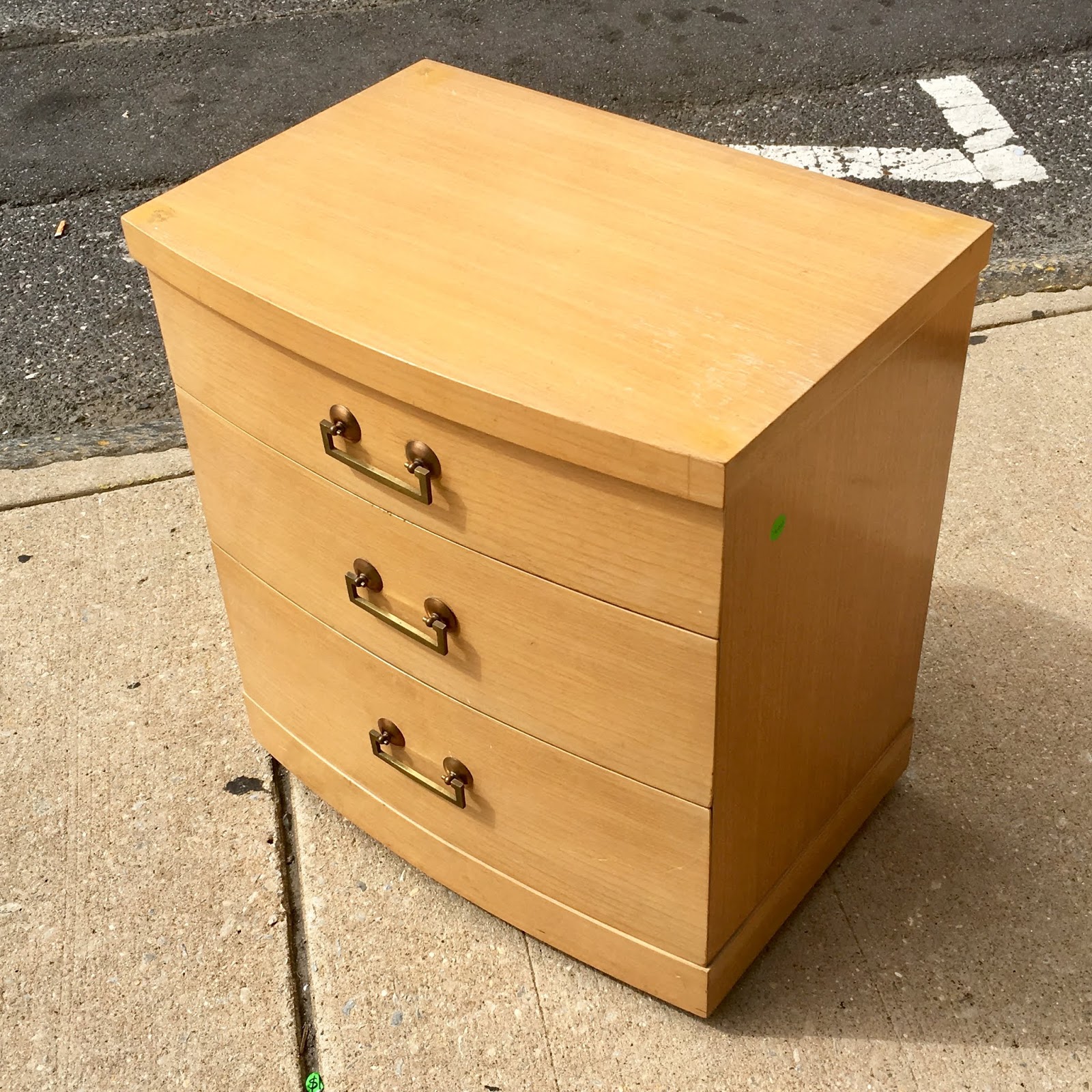 Uhuru Furniture & Collectibles 2 Piece MidCentury Limed Oak Bedroom