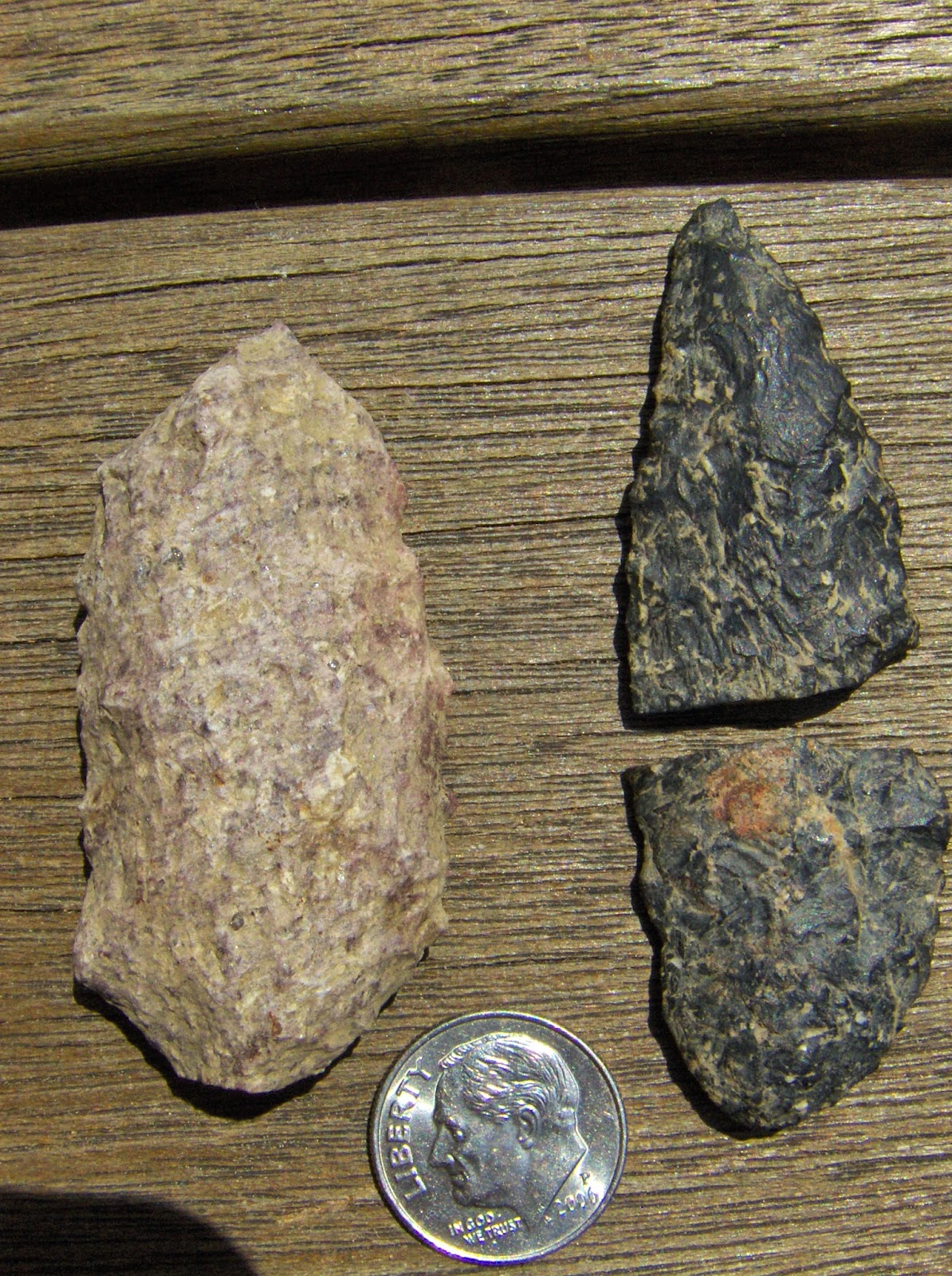 Rock Piles: Arrowhead hunting in Concord: flakes... maybe a hammer ...