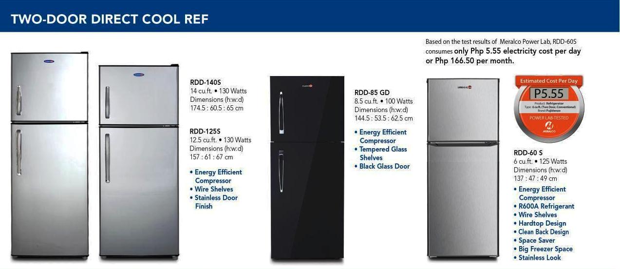 FUJIDENZO TWO DOOR REFRIGERATOR