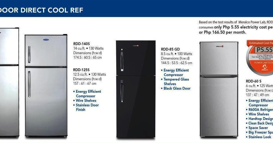 FUJIDENZO TWO DOOR REFRIGERATOR