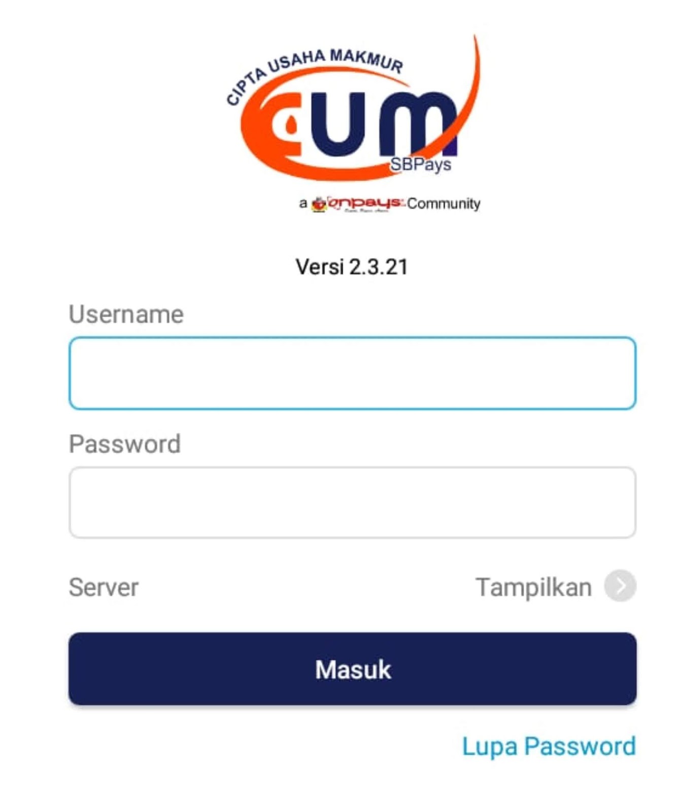 Pendaftaran Aplikasi Onmobile Onpays Mobile Ppob Ppob Sbpays