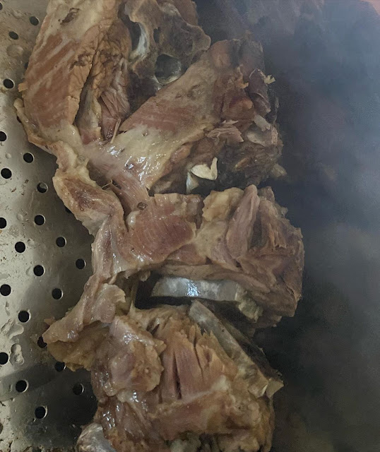 العنكرة او عنق الخروف مبخر مع الخضر