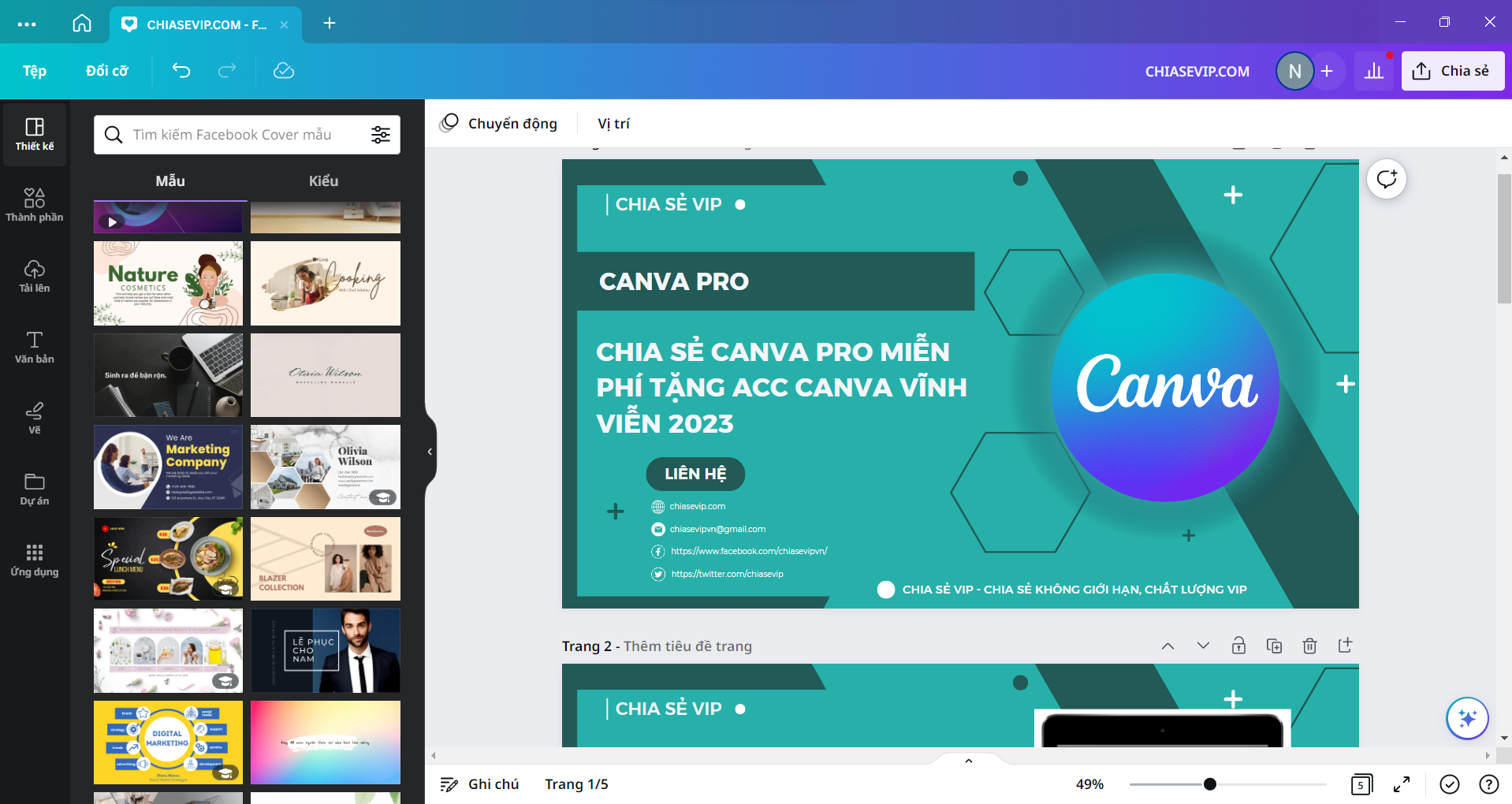 canva pro vĩnh viễn