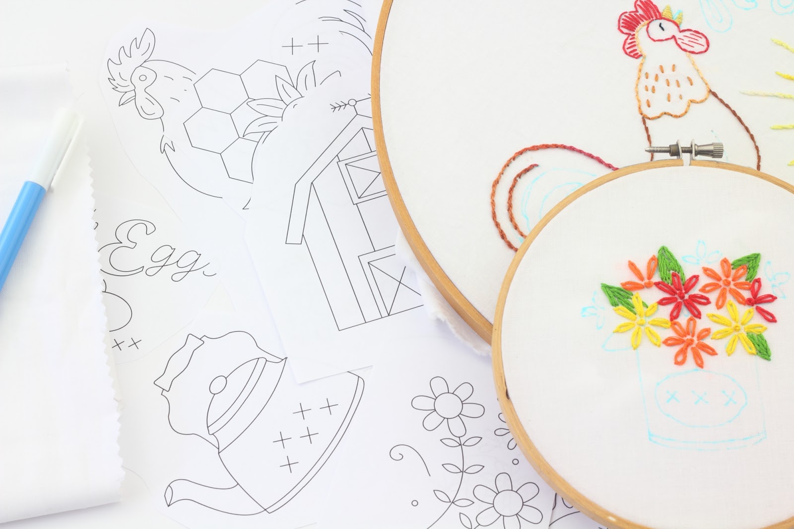 Big b country kitchen embroidery pattern