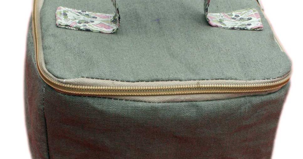 Zipper Organizer Storage Box Bag. Free Tutorial DIY Tutorial Ideas!