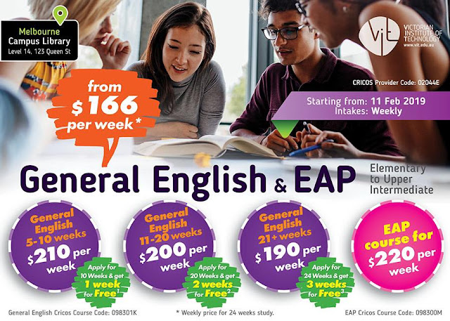 English language courses Australia 