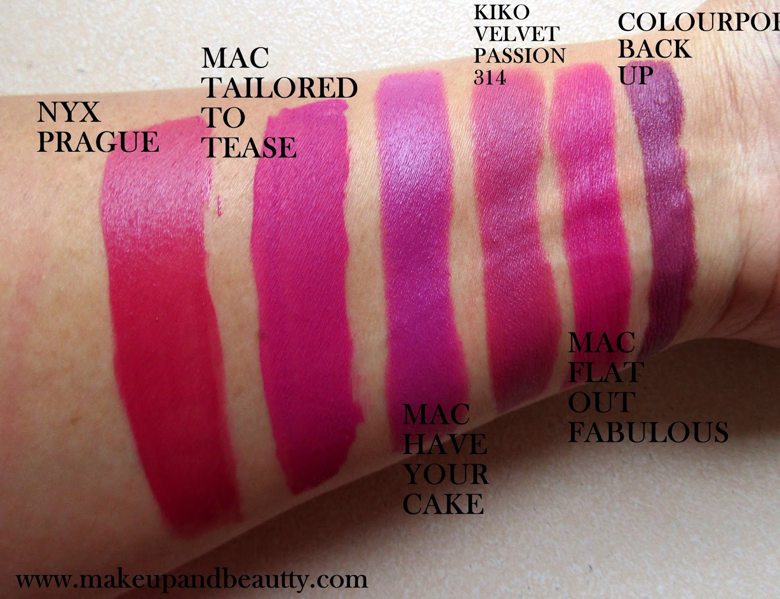 Makeup And Beauty Review Swatches Of Kiko Milano Velvet Passion Lipstick In Shade 314