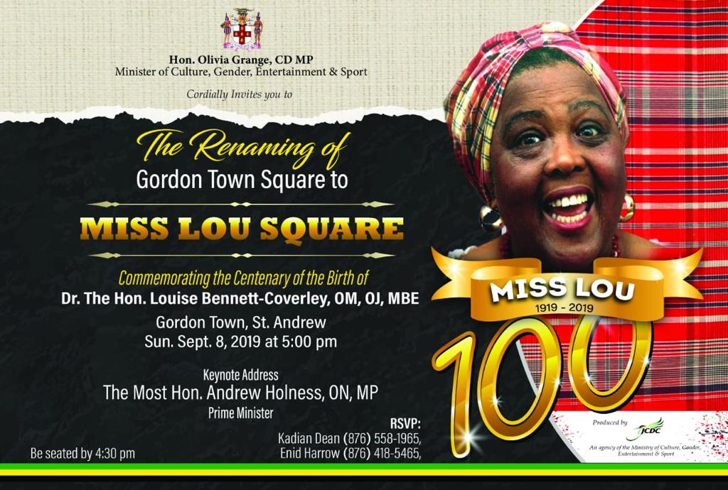 On this day in Jamaican history: Miss Lou is born