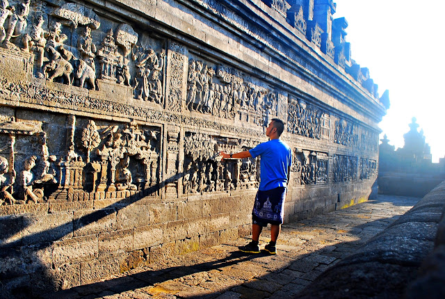 Marky Ramone Go in Borobudur Yogyakarta Indonesia